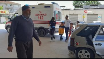 Bursa'da inşaattaki kireçle oynayan çocuklar hastanelik oldu