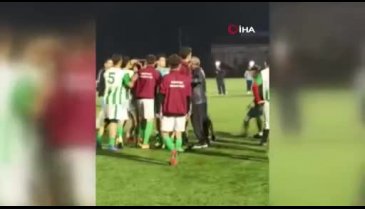 Bartın'da yeşil sahada büyük kavga