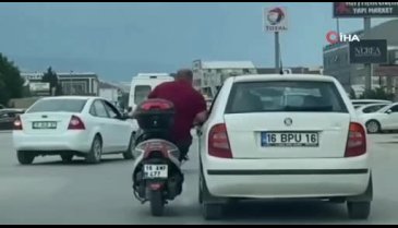 Bursa'da canını dakikalarca hiçe saydı