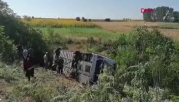 Kırklareli'de otobüs devrildi: 6 ölü, 25 yaralı