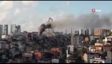 İstanbul Şişli'de metruk binada yangın