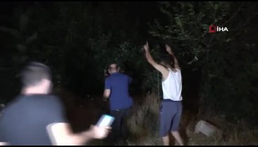 Aranan şüpheli otların arasından çıktı