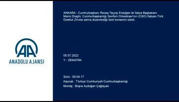 Erdoğan ve İtalyan Başbakan Draghi, İtalyan-Türk Dostluk Zirvesi konserinde bir araya geldi