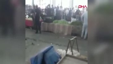 Pazar yeri savaş alanına döndü! 10 kişi yaralandı