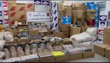 Bursa'da jandarmadan kaçak tütün operasyonu