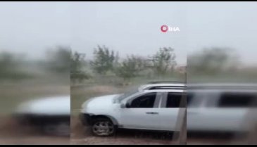Ankara'da kurban kesim alanlarını dolu vurdu