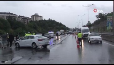 İstanbul'da zincirleme kaza: 10 araç birbirine girdi