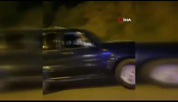 Bursa'da trafiği tehdit eden sürücü, anayolda geri geri gitti