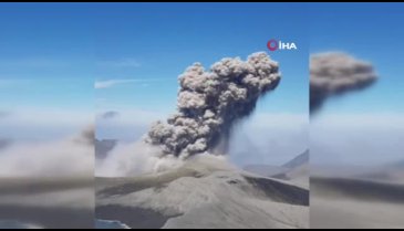 Ebeko Yanardağı'nda patlama!