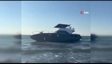 Bursa'da korku dolu anlar! Milyonluk yat karaya oturdu