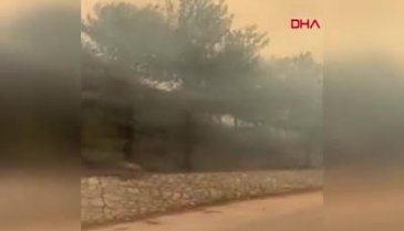Datça'da orman yangını: Helikopterler ile müdahale ediliyor