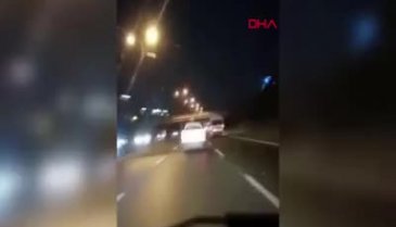 İstanbul'da anne kaçan aracın peşine düştü, kızı o anları kayda aldı
