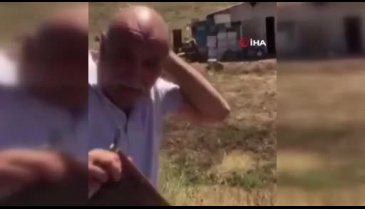 Erzurumlu vatandaşın arılarla imtihanı güldürdü
