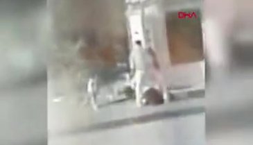 Bursa'da eşini çocuklarının gözü önünde sokak ortasında dövdü!