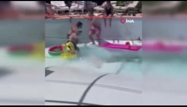 Havuz partisinde obruk felaketi: 1 ölü, 1 yaralı