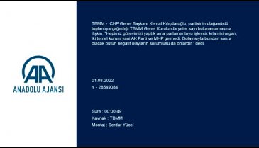 Kemal Kılıçdaroğlu TBMM Genel Kurulunun toplanamamasını değerlendirdi