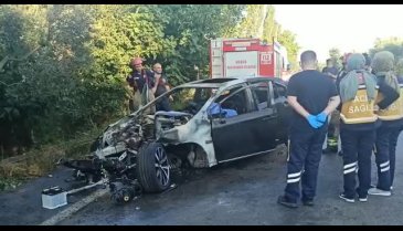 Bursa'da aşırı sürat can aldı: Yanarak hayatını kaybetti!