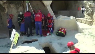 Nevşehir'de yapılan tatbikat gerçeğini aratmadı