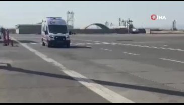 Ambulans helikopter prematüre bebek için havalandı
