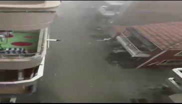 Bursa Mudanya'yı sağanak vurdu-4