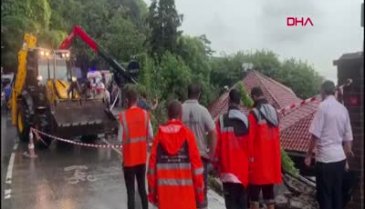 İstinat duvarı çöktü: 1 kişi göçük altında kaldı