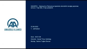 Sakarya'da otomobil otobüs durağına çarptı: 1 ölü, 3 yaralı