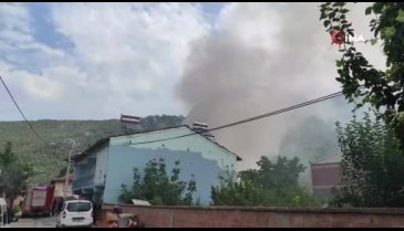 Bursa'da samanlık yangını
