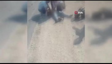 Bursa'da otomobil ile motosiklet kafa kafaya çarpıştı