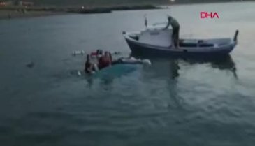 İstanbul'da 9 kişinin bulunduğu tekne alabora oldu