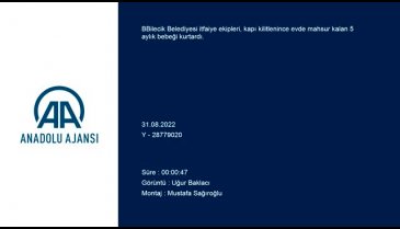 Bilecik'te kapı kilitlendi, 5 aylık bebek evde mahsur kaldı