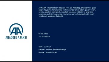 Diyanet İşleri Başkanı Erbaş: Ülke olarak en büyük zenginliğimiz ve imkanımız gençlerimizdir