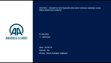 Kocaeli'de bir çocuğun eline demir saplandı