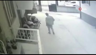 Bursa'da motosiklet hırsızı kameralara yakalandı