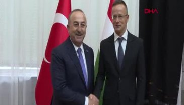 Bakan Çavuşoğlu, Macar ve Sırp mevkidaşlarıyla bir araya geldi