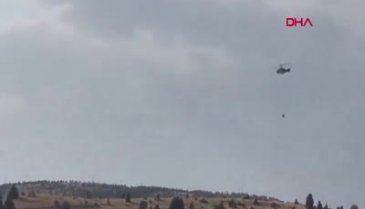 Erzincan'da çıkan yangında 13 hektar alan yandı