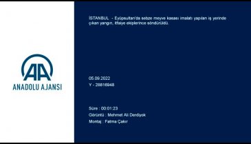 Eyüpsultan'da fabrika yangını