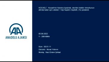Kocaeli'de traktör römorku devrildi: 1 ölü, 2 yaralı