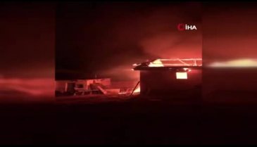 Sivas'ta müstakil ev yanarak kül oldu