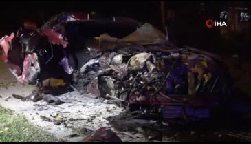 Bursa'da otomobille kamyonet çarpıştı: 1 ölü, 3 ağır yaralı