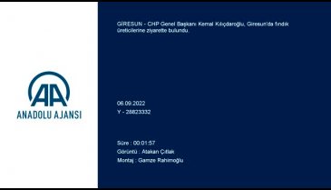 CHP Genel Başkanı Kılıçdaroğlu, fındık üreticilerini ziyaret etti