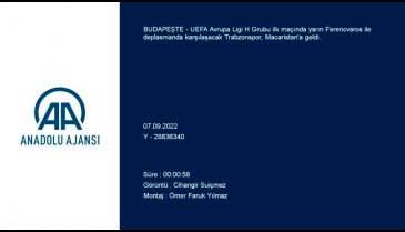 Trabzonspor, Ferencvaros maçı için Macaristan'da