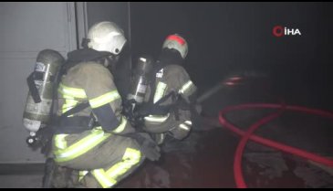 Bursa'da yangın paniği: Araç bakım merkezi yandı
