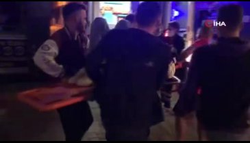 Sinop'ta kaza: Cadde savaş alanına döndü
