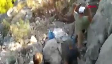 Antalya'da kaçak kazı şüphelisi 3 kişi suçüstü yakalandı