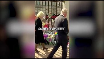 Elizabet'e bırakılan çiçekler Diana'nın çiçekleriyle kıyaslandı