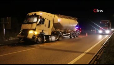 Edirne'de 2 tır çarpıştı: 1 yaralı