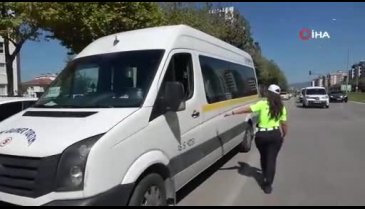 Bursa'da öğrenci servisi sürücülerine ceza yağdı