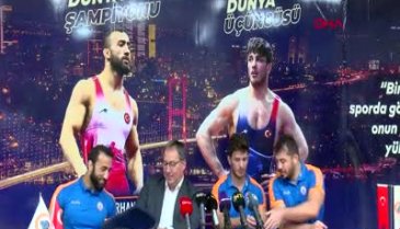 Milli güreşçiler, İBB Spor Kulübü Başkanı Keleş'i ziyaret etti