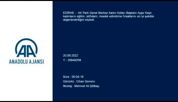 Ayşe Keşir Edirne'de kadın girişimcilerle bir araya geldi