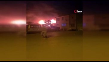 Bursa'da tüp bomba gibi patladı, tek katlı ev küle döndü